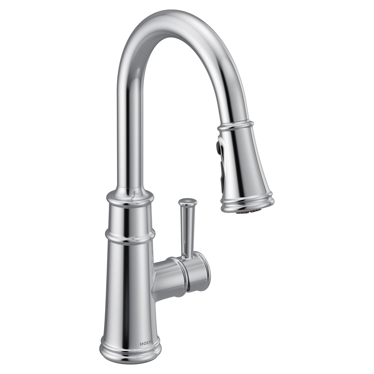 Moen Chrome Single Handle Deck-mount Pull-down Kitchen Faucet with Sprayer (Includes Deck Plate)