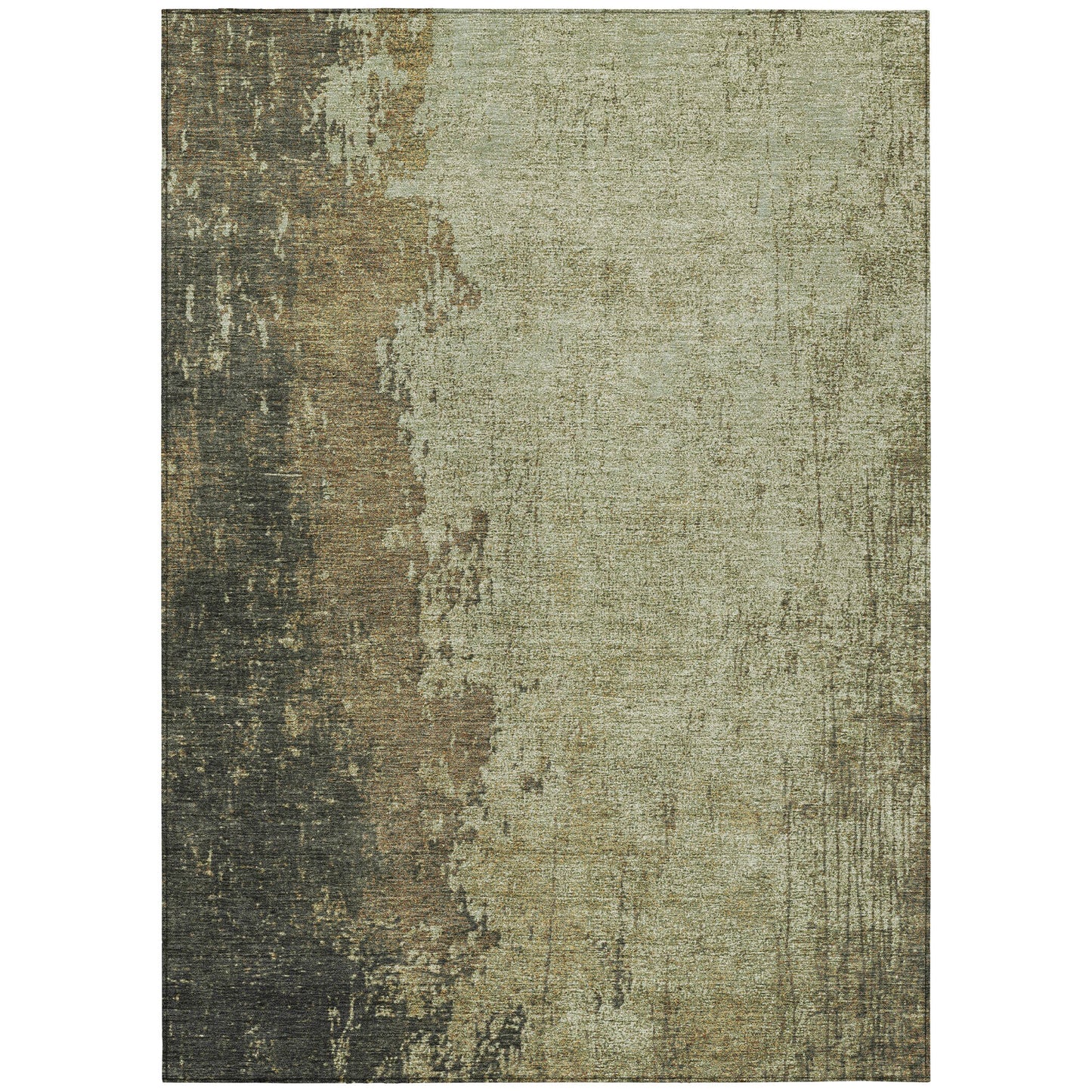 Addison Rugs Chantille ACN1904OL 8 x 10 (ft) Loomed Polyester Olive Rectangular Indoor/Outdoor Machine washable Pet Friendly Area rug