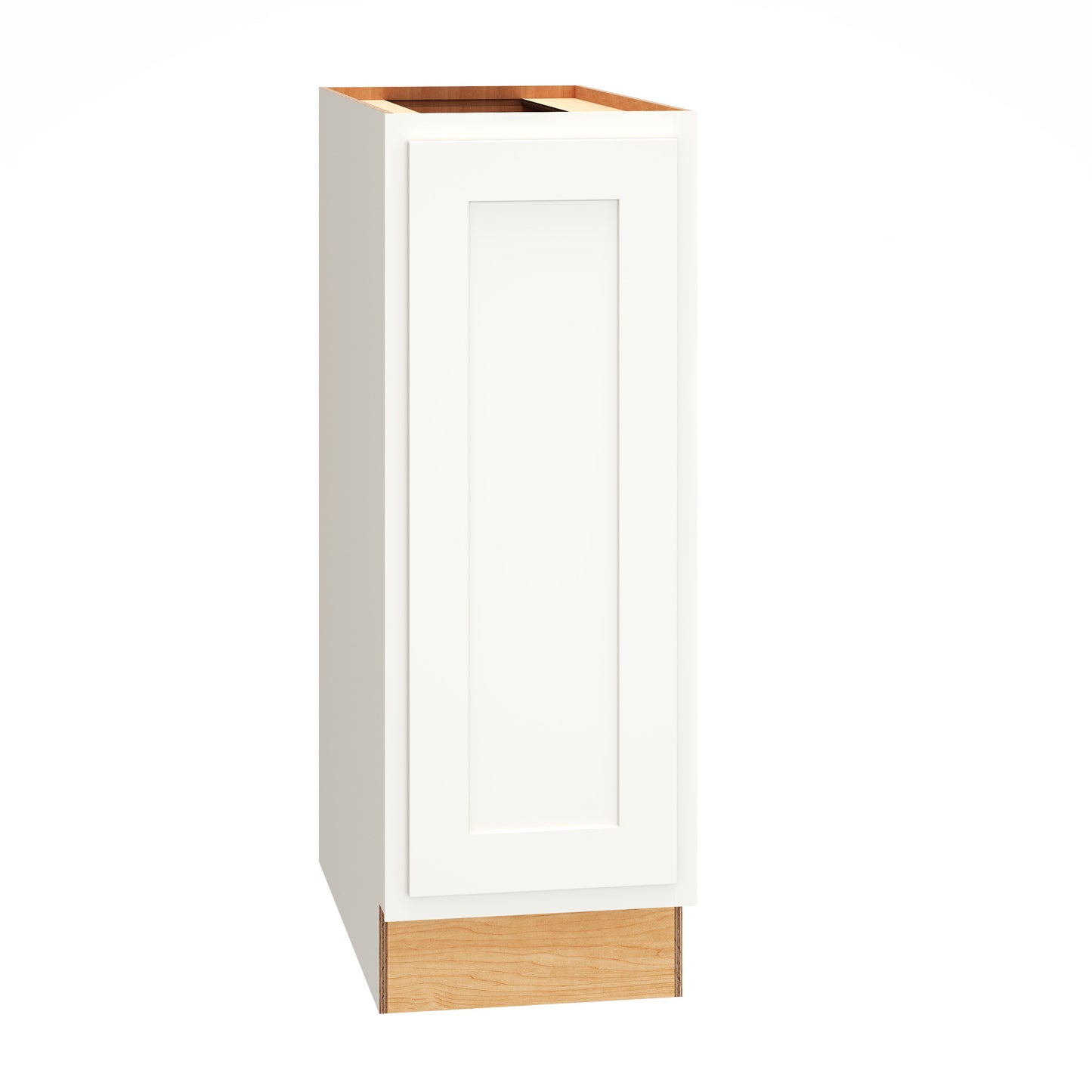 Diamond Express Jamestown 12-in W x 34.5-in H x 24-in D White Partial Overlay Base Fully Assembled Plywood Cabinet Recessed Panel Shaker