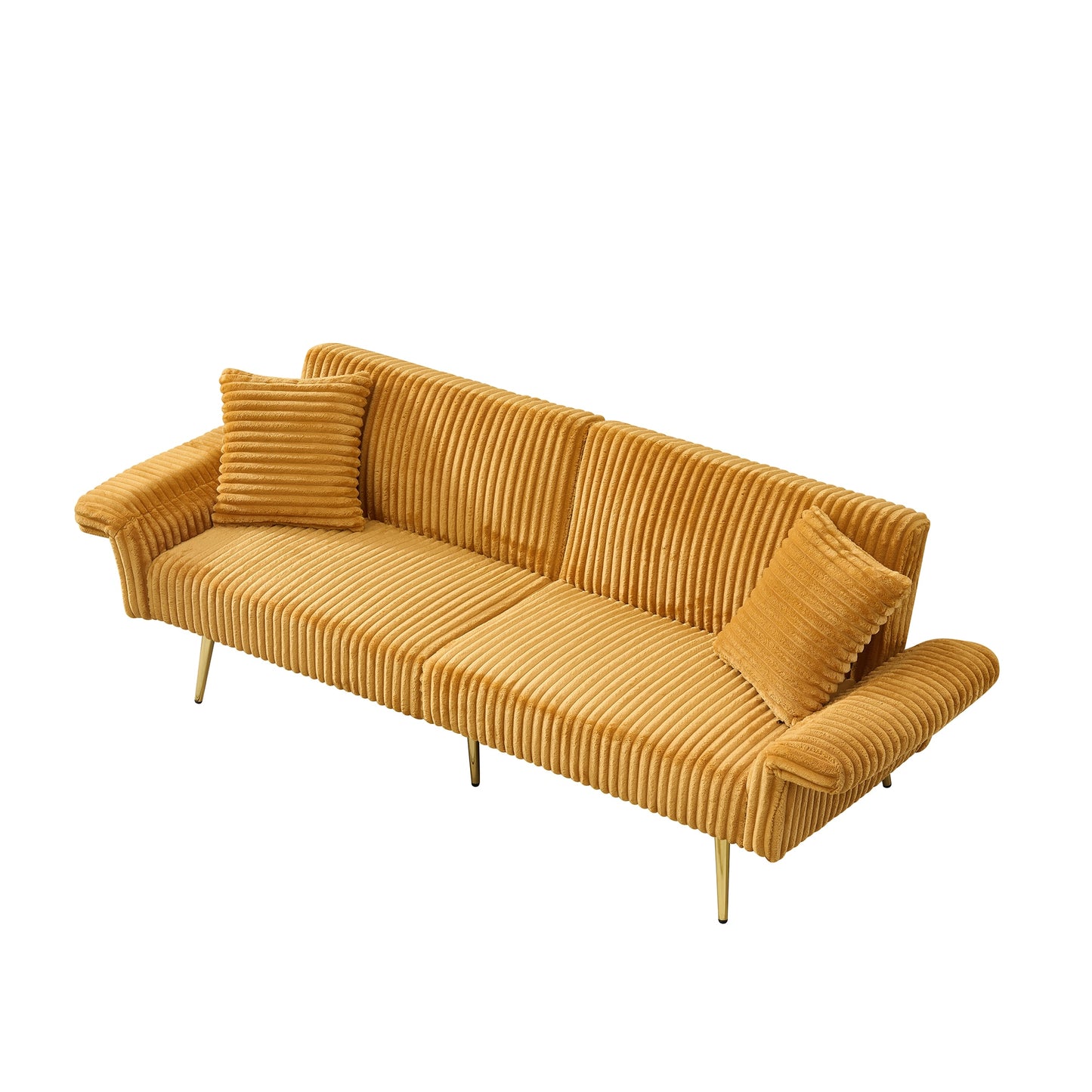 Bybafun 79-in W Modern Yellow 2-seater Sleeper