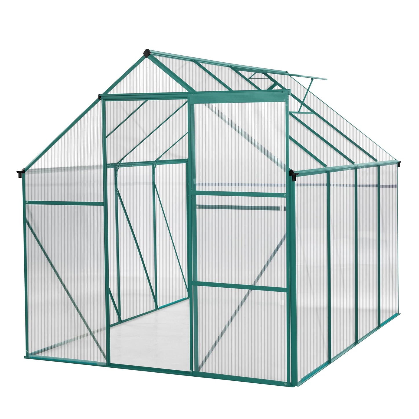 Bayfeve 8-ft L x 6-ft W x 6.4-ft H Green Greenhouse