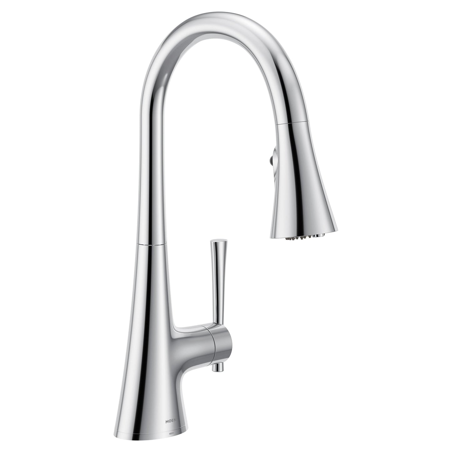 Moen Kurv Chrome Single Handle Deck-mount Pull-down Kitchen Faucet with Sprayer