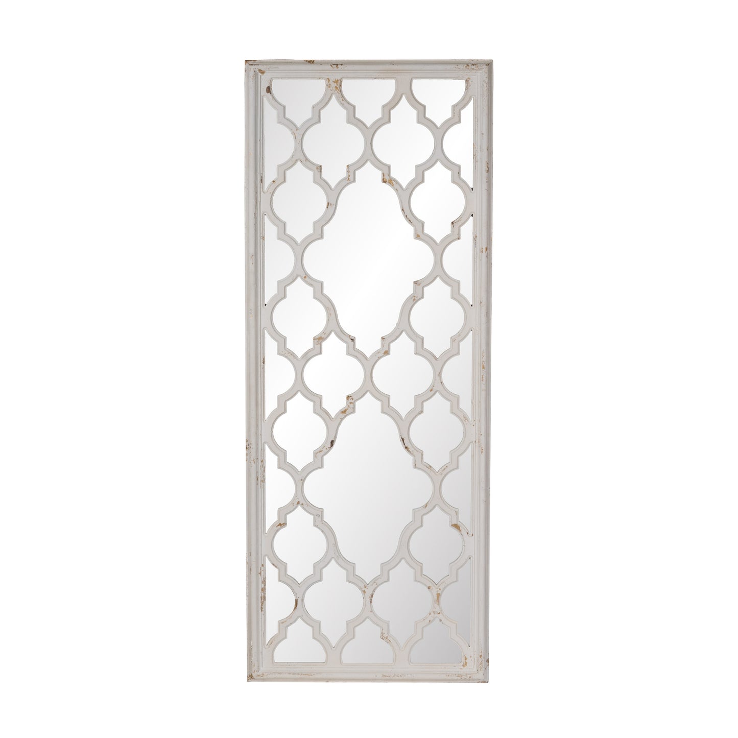 CESICIA 24-in W x 60-in H Rectangle White Framed Wall Mirror
