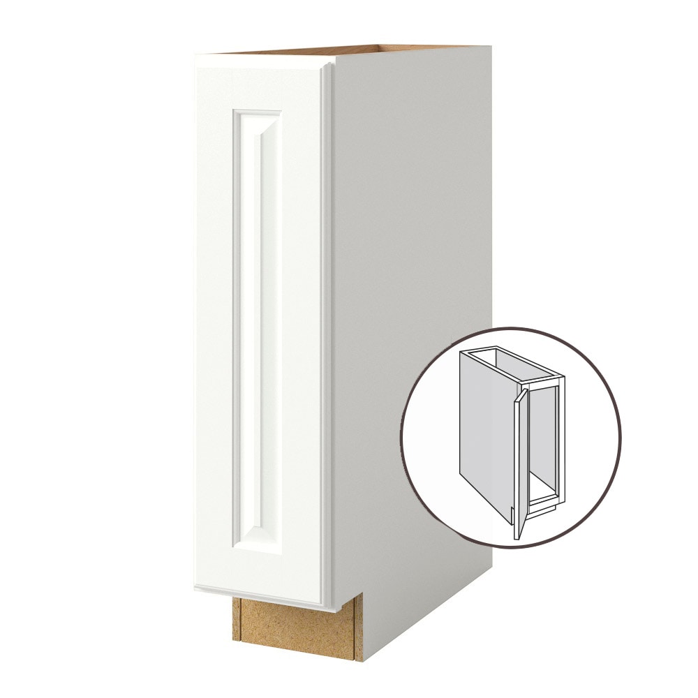 allen + roth Tilson 9-in W x 34.5-in H x 24-in D Linen Base Fully Assembled Cabinet Raised Panel Square