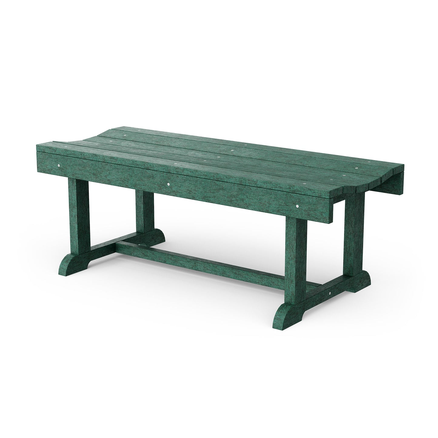 Wildridge Heritage 42-in W x 17.5-in H Turf Green Plastic Traditional Bench