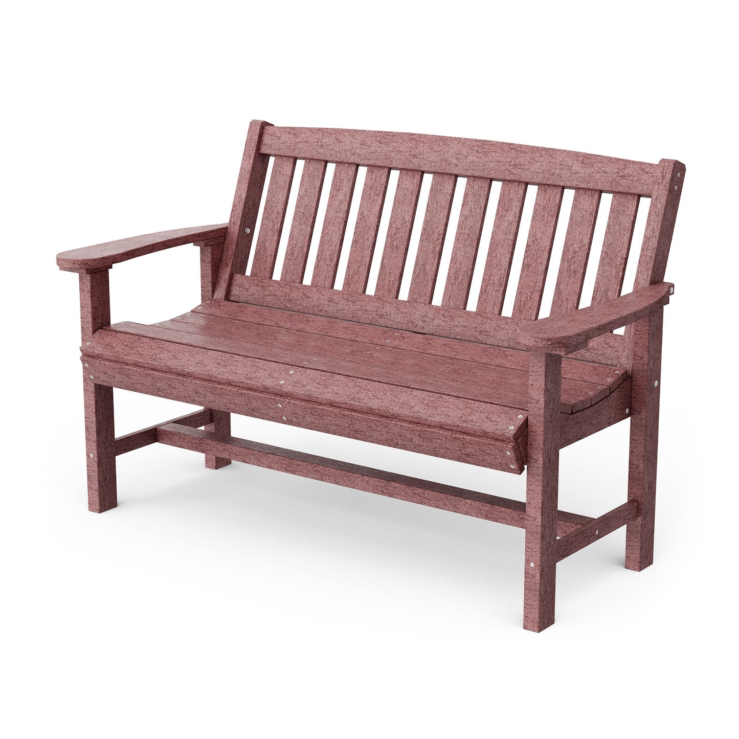 Wildridge Classic Mission 56-in W x 36-in H Cherrywood Plastic Traditional Bench