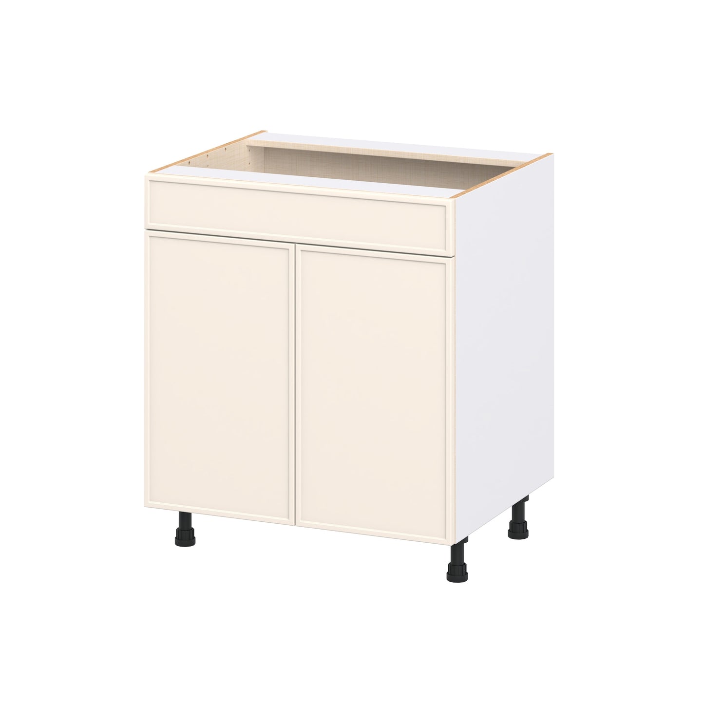 Hugo&Borg Chapel Hill 30-in W x 34.5-in H x 24.66-in D Washed Linen Sink Base Fully Assembled Cabinet Flat Panel Slim shaker