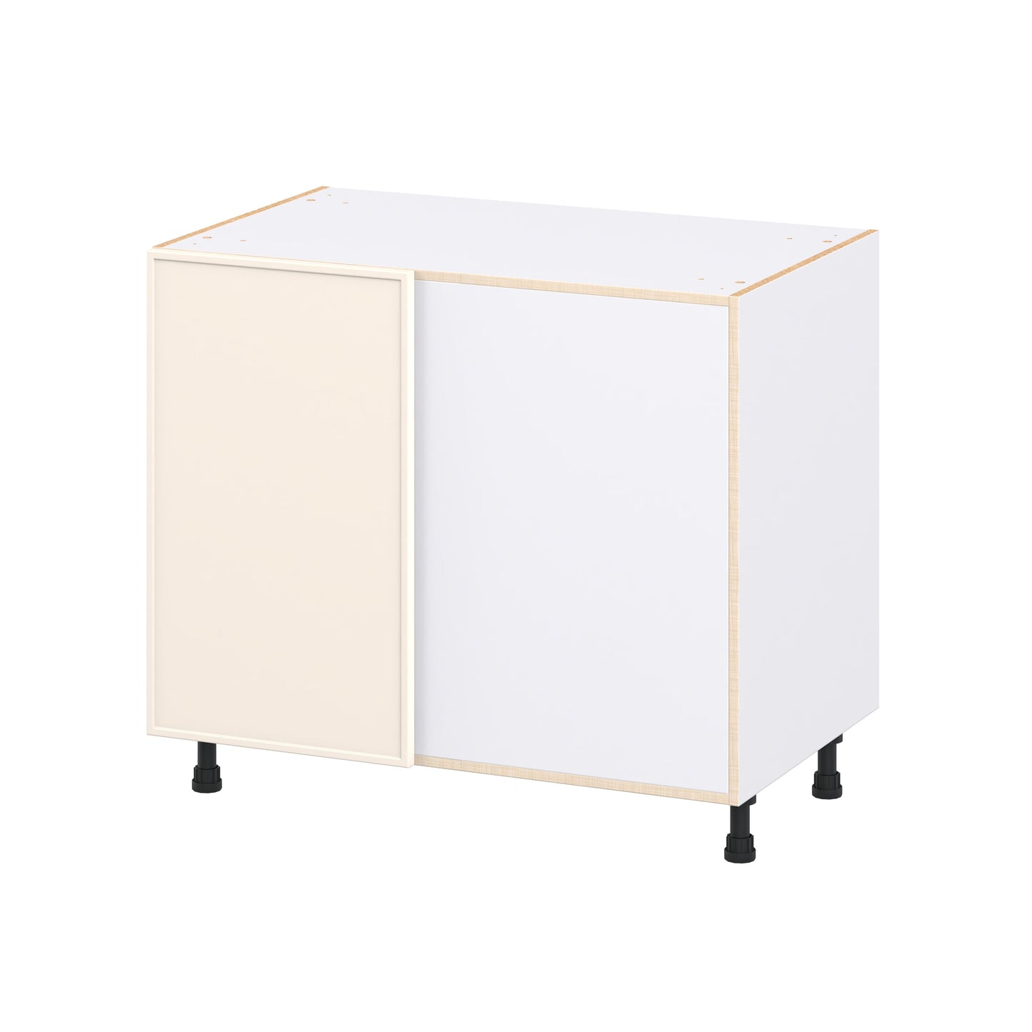 Hugo&Borg Chapel Hill 39-in W x 34.5-in H x 24.66-in D Washed Linen Base Fully Assembled Cabinet Flat Panel Slim shaker