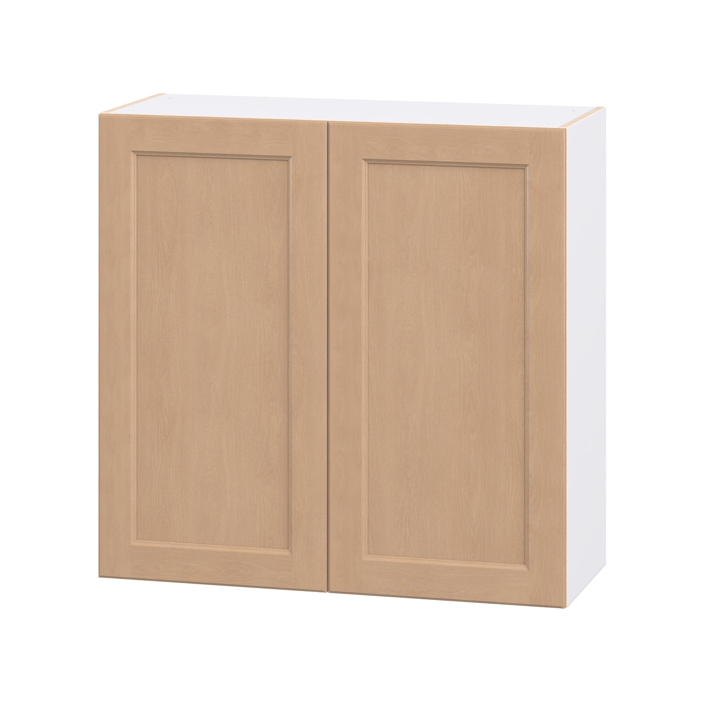 Hugo&Borg Raleigh 36-in W x 35-in H x 14.75-in D Sugar Cookie Wall Fully Assembled Cabinet Flat Panel Shaker