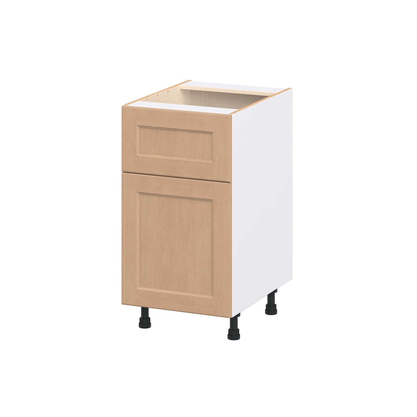 Hugo&Borg Raleigh 18-in W x 34.5-in H x 24.5-in D Sugar Cookie Base Fully Assembled Cabinet Flat Panel Shaker