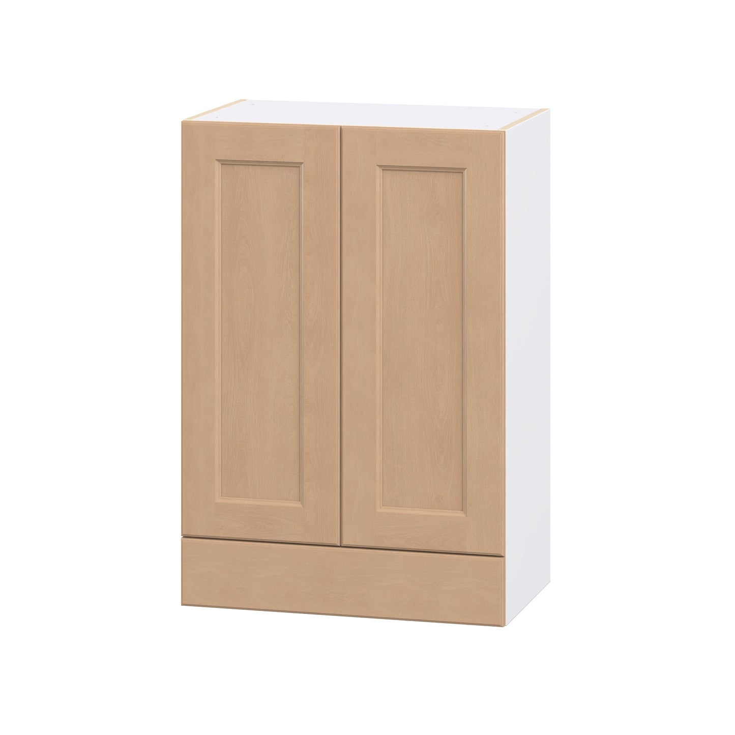 Hugo&Borg Raleigh 24-in W x 35-in H x 14.75-in D Sugar Cookie Wall Fully Assembled Cabinet Flat Panel Shaker