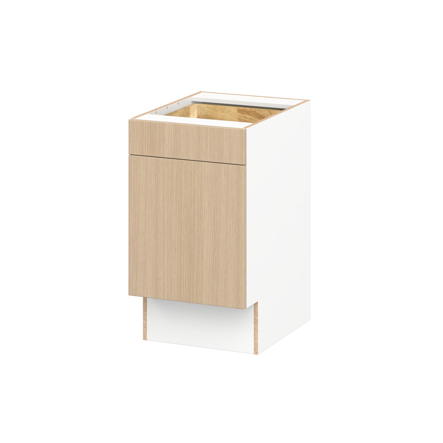 Hugo&Borg Winston 18-in W x 32.5-in H x 24.5-in D Mojavi Oak Base Fully Assembled Cabinet Flat Panel Slab