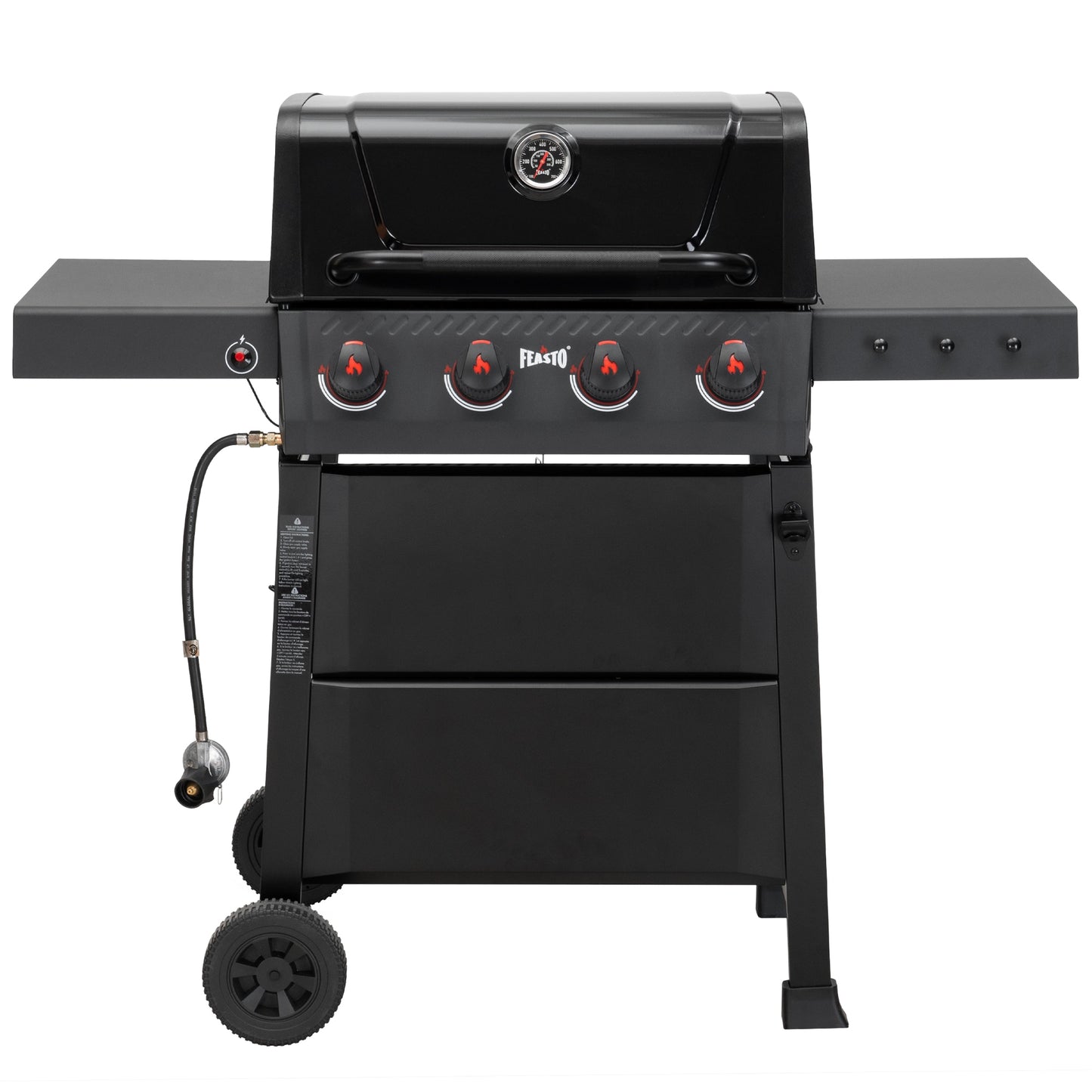 Feasto Black 4 -Burner Liquid Propane Gas Grill