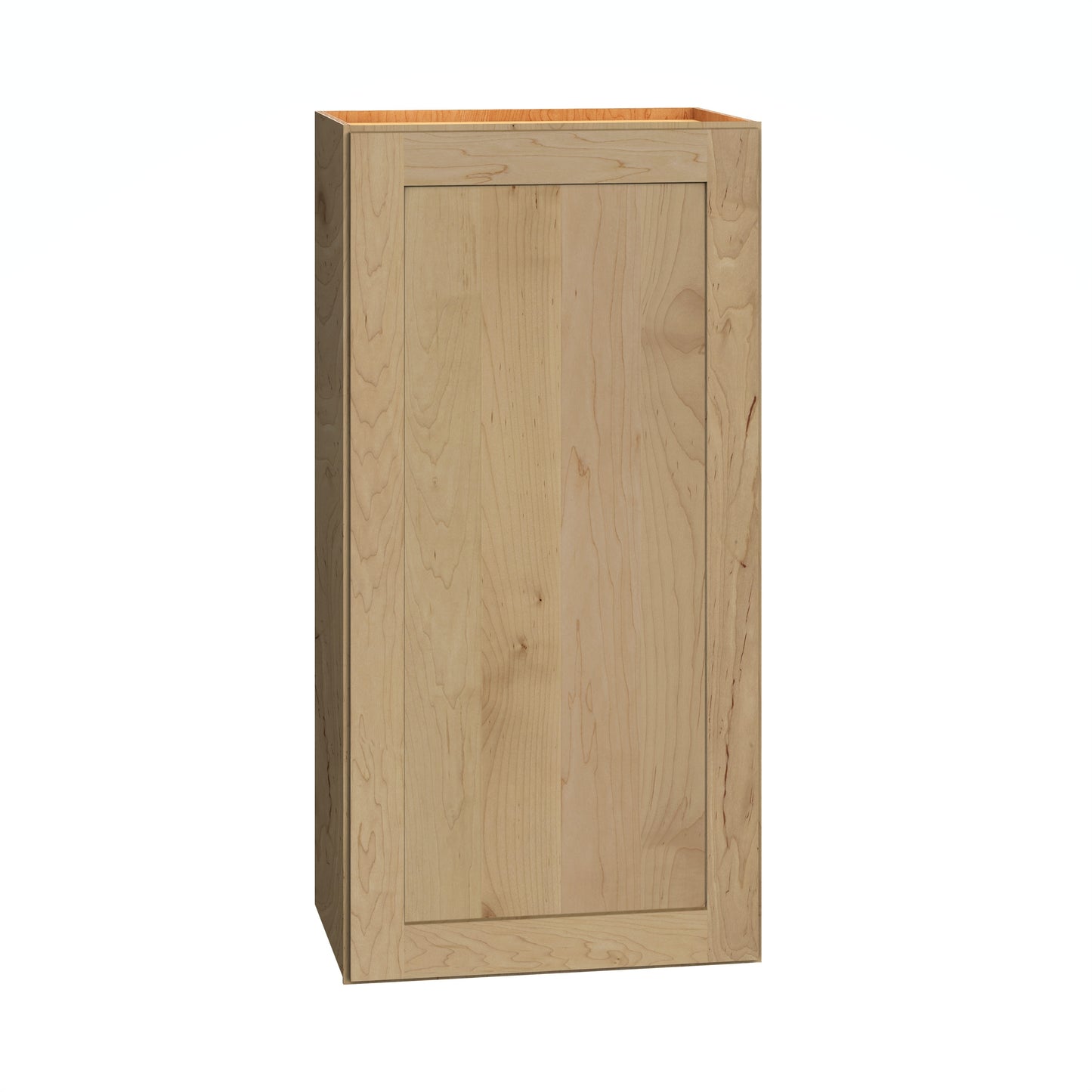 Diamond Express Jamestown 18-in W x 36-in H x 12-in D Coastline Brown Wall Fully Assembled Plywood Cabinet Recessed Panel Shaker