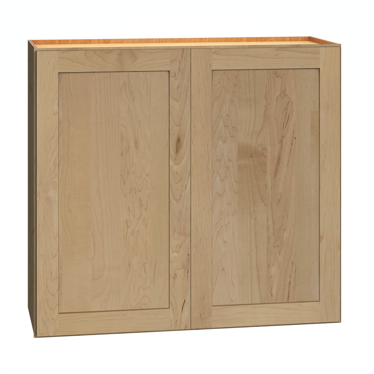 Diamond Express Jamestown 33-in W x 30-in H x 12-in D Coastline Brown Wall Fully Assembled Plywood Cabinet Recessed Panel Shaker