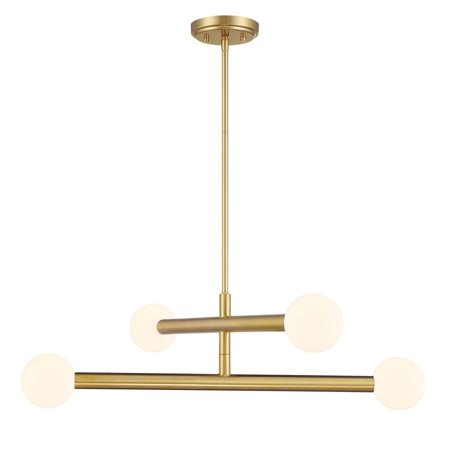 Trade Winds Lighting Chandelier in Natural Brass
