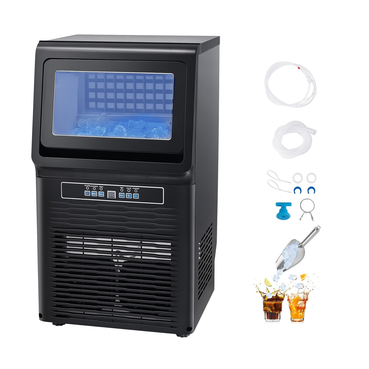 VEVOR 13.7-in Flip-up Door For Commercial Use Cubed ( Galvanized Sheet + ABS + PP )