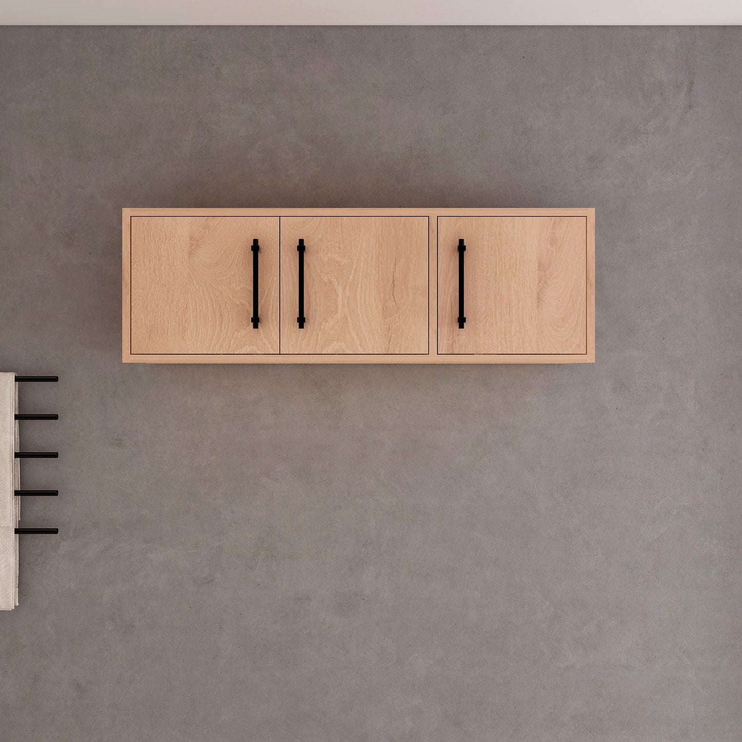 BV Better Vanity Victoria 42-in x 13.78-in x 11.8-in Red Oak / Right Side Door Soft Close Bathroom Wall Cabinet