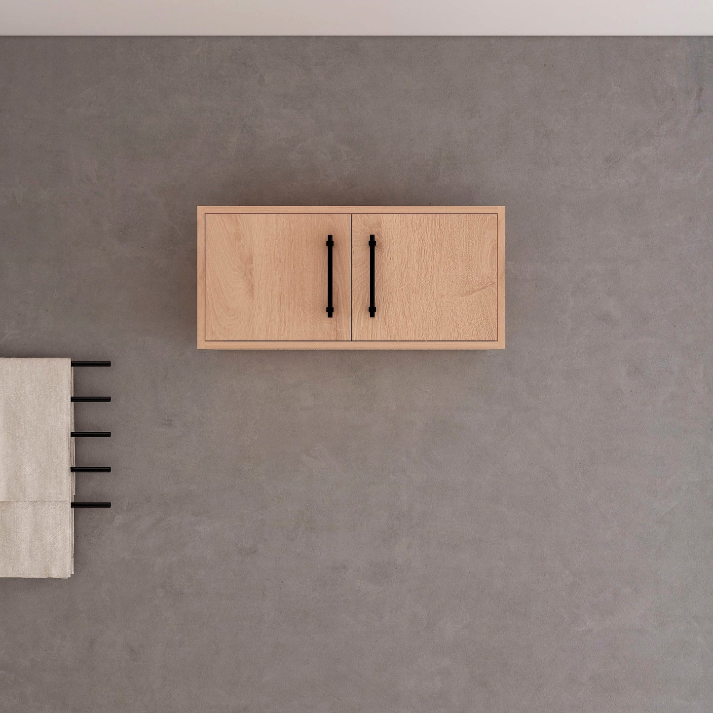 BV Better Vanity Victoria 29.7-in x 13.78-in x 11.8-in Red Oak Soft Close Bathroom Wall Cabinet