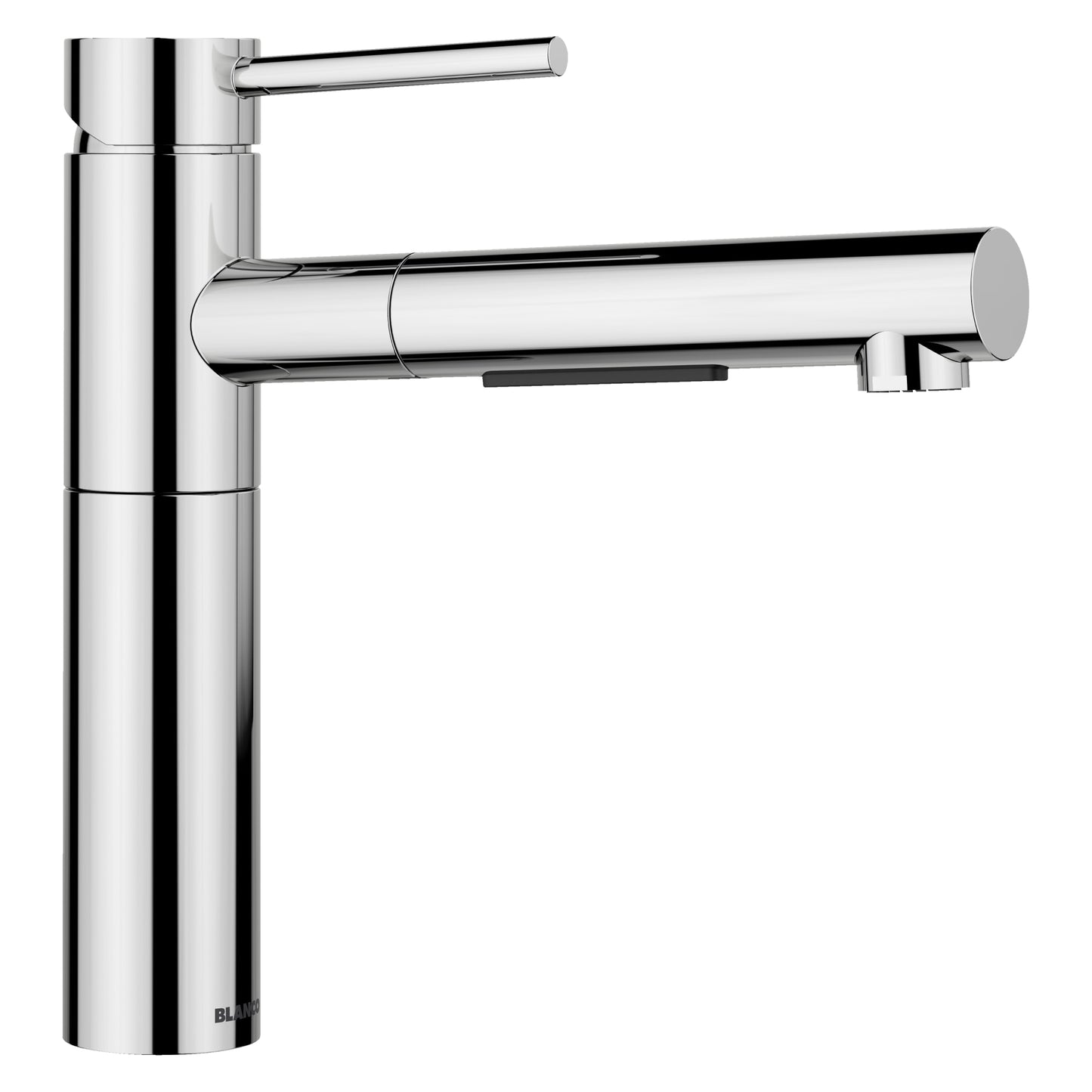 Blanco Chrome Single Handle Deck-mount Pull-out Kitchen Faucet with Sprayer