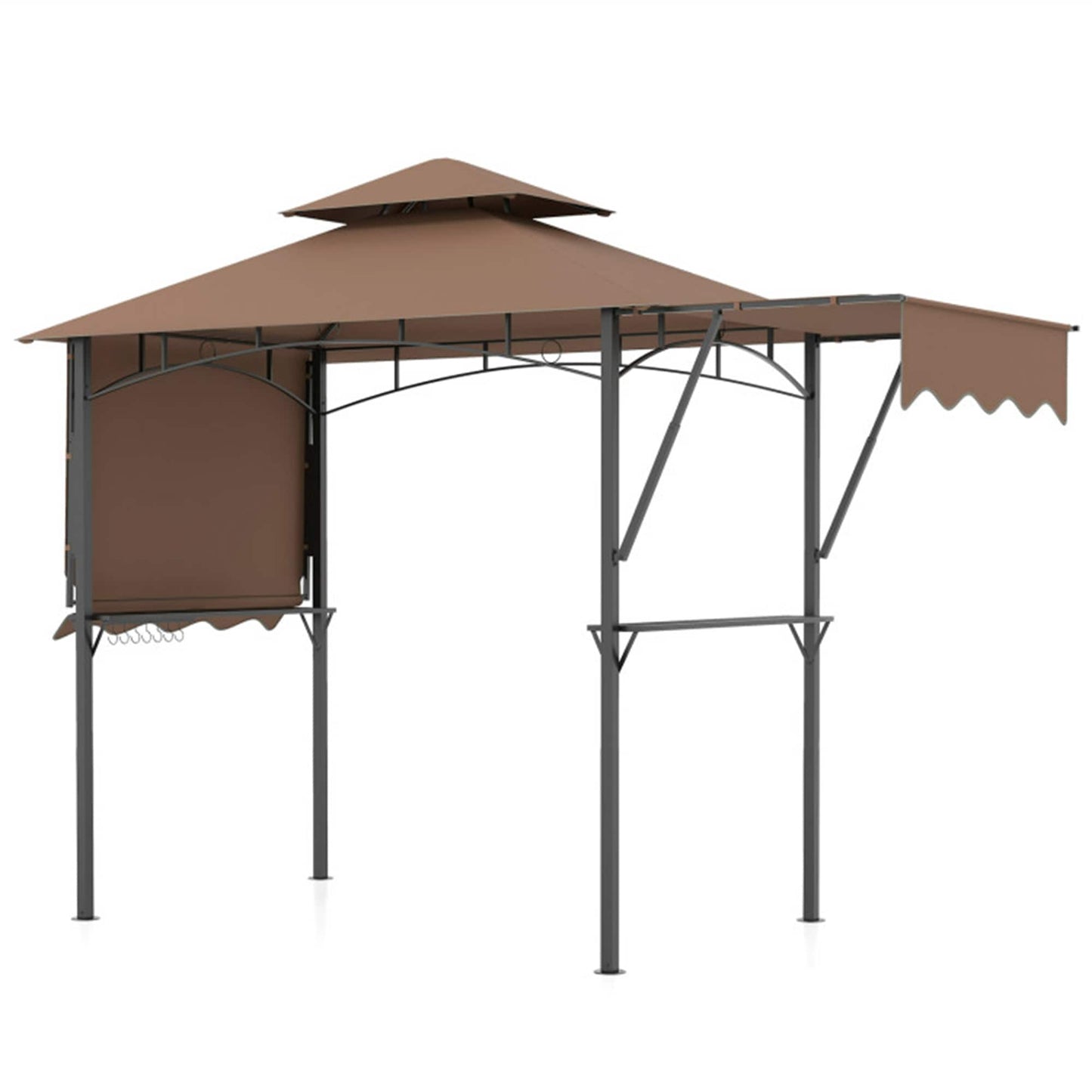 BABOOM 13-ft x 5-ft Grill Gazebo Coffee Grill Gazebo with Soft Top Roof