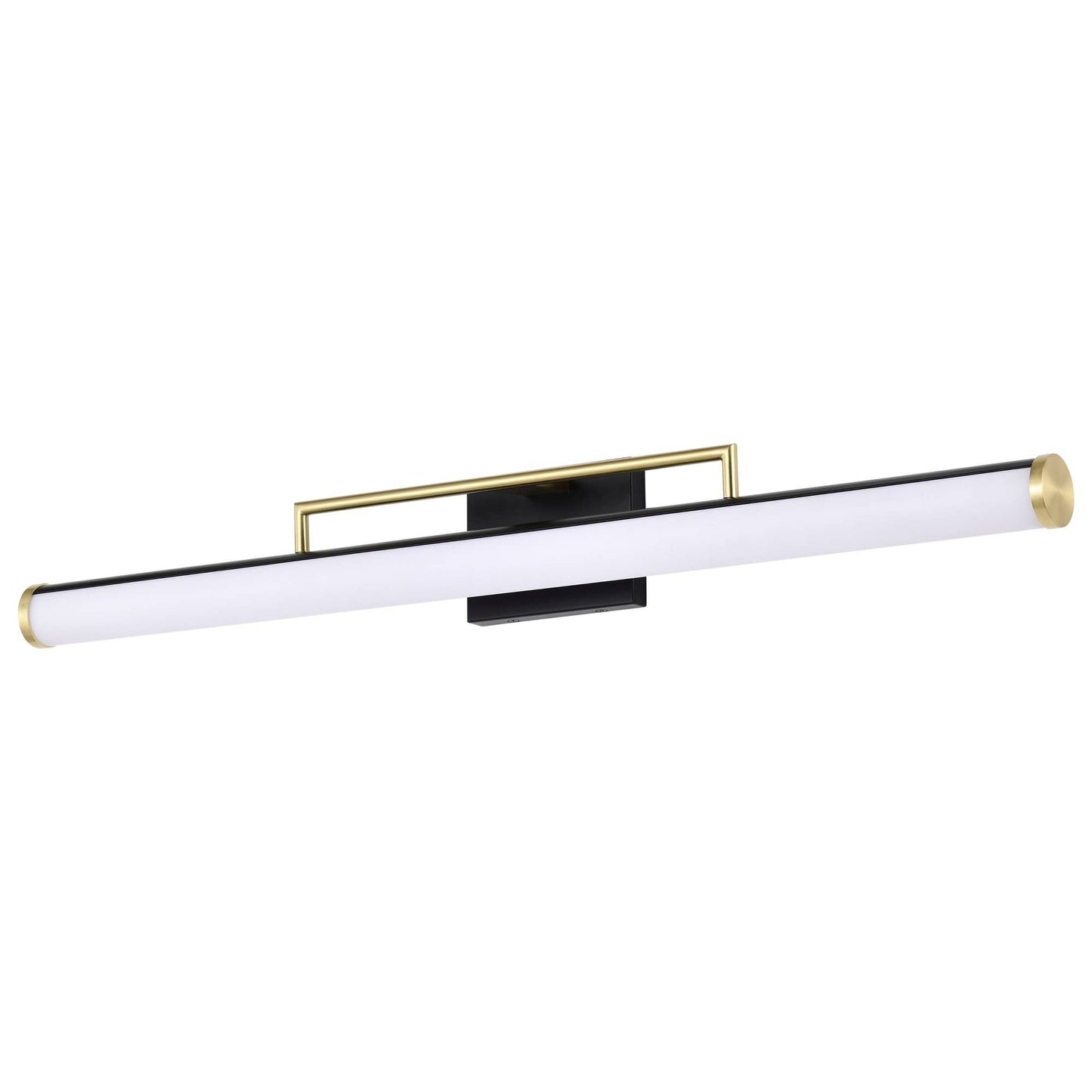 Nuvo Lighting Solano - Light Black/Brushed Brass Black Contemporary Steel Wall Sconce