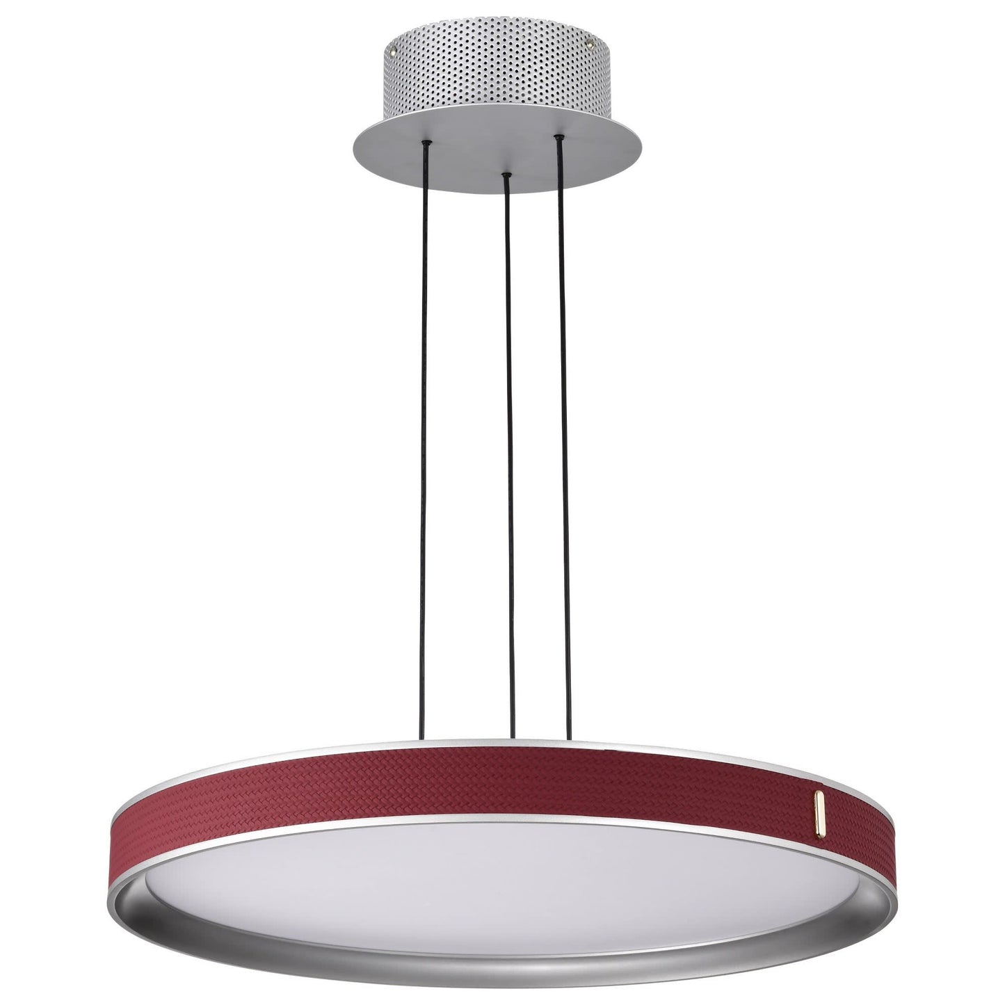 Nuvo Lighting Bandon - Light Gray LED Steel Pendant Light