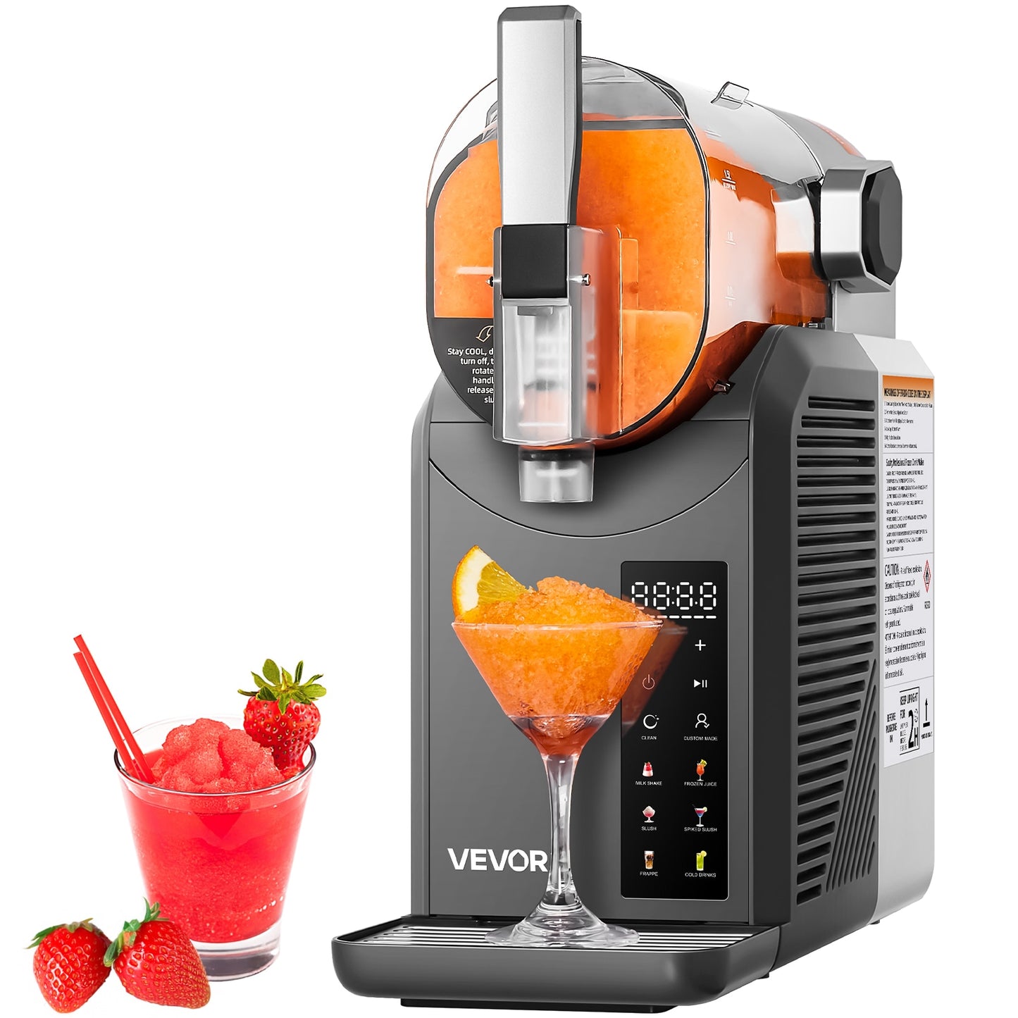 VEVOR 1 x 2 L 110 V 200 W Slush drink machine ( 6 Preset Programs )