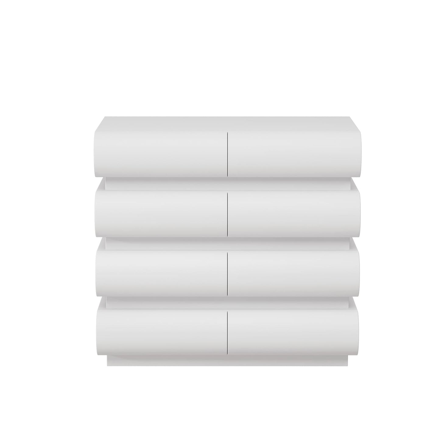 SINOFURN White 8 -Drawer 31.5-in Lingerie chest