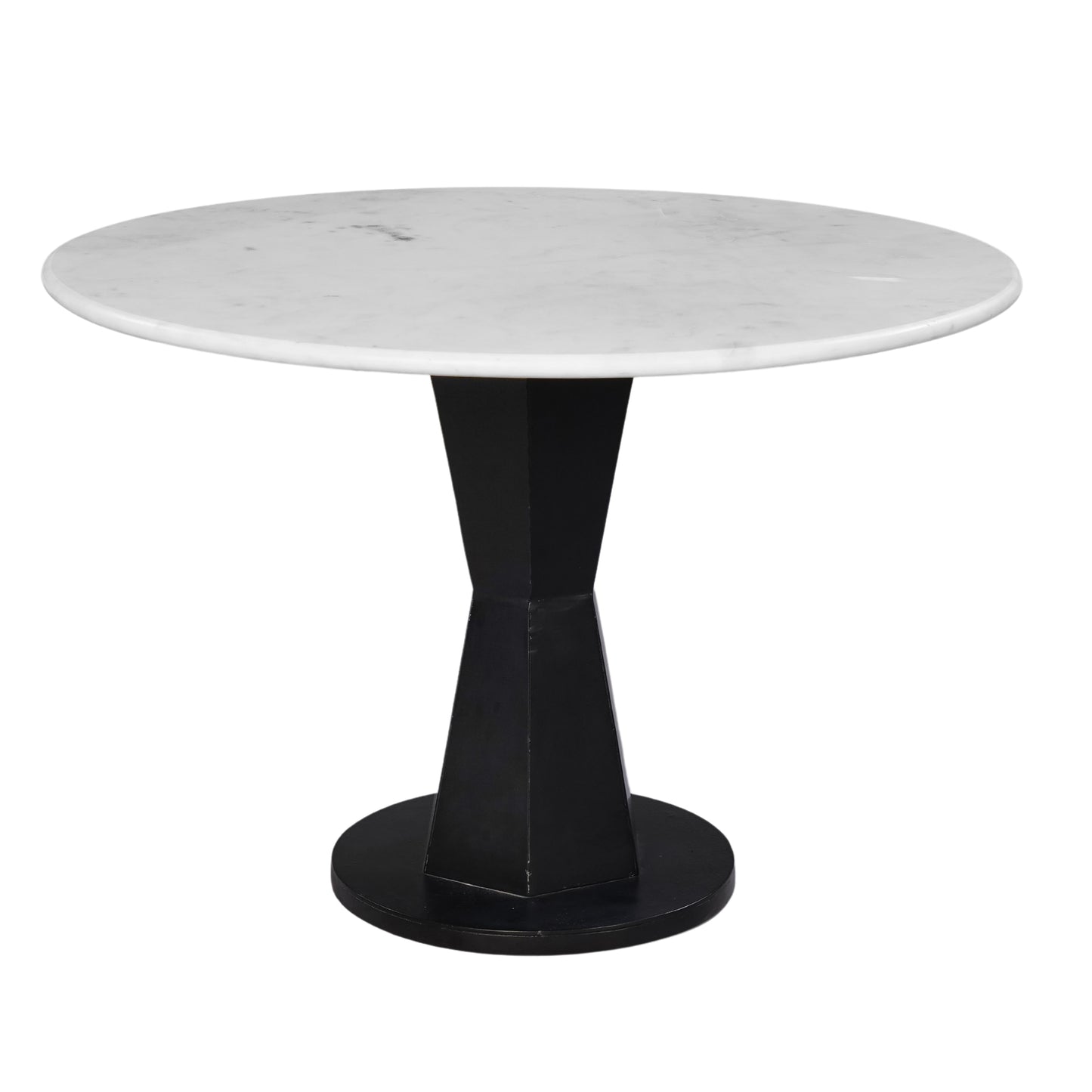Benzara Modern Round Granite/Marble White 27-in W x 18-in H Coffee Table
