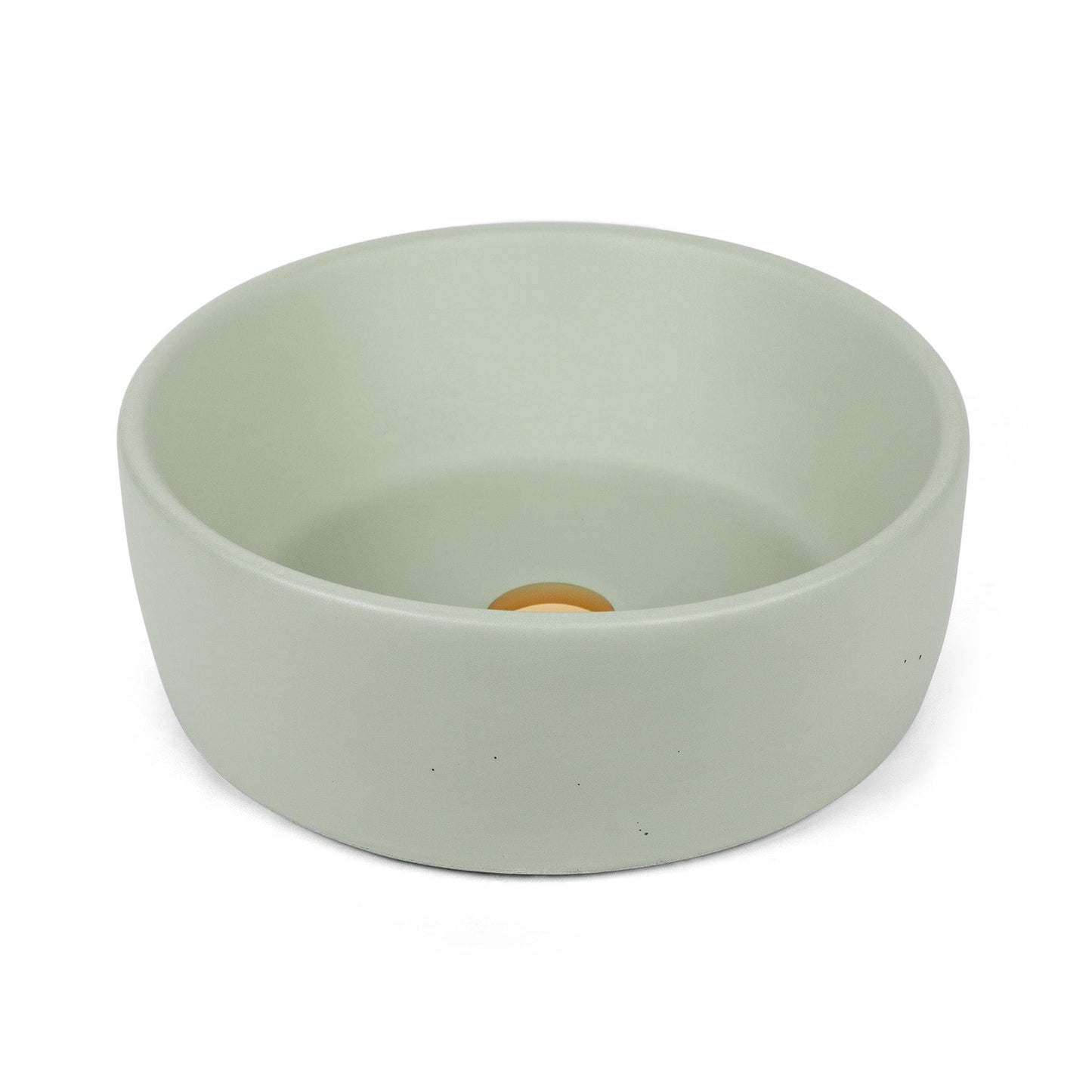 Concretti Concrete 16-in Vessel Round Modern Pistachio Bathroom Sink