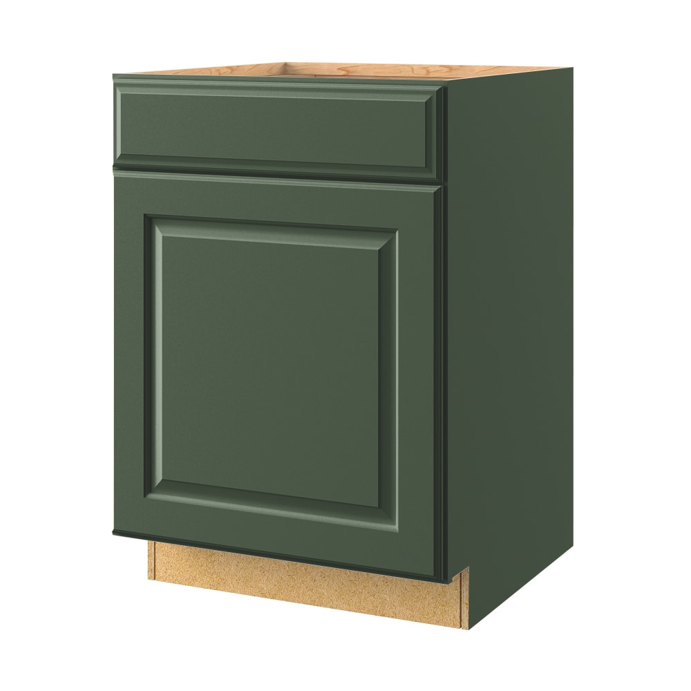 allen + roth Marston 24-in W x 34.5-in H x 24-in D Sage Base Fully Assembled Cabinet Raised Panel Square