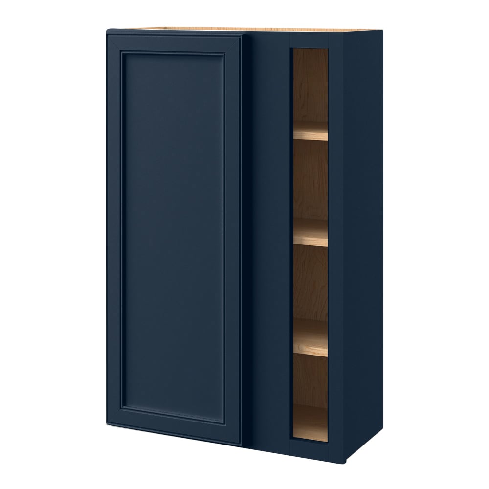 allen + roth Southam 27-in W x 42.125-in H x 12-in D Navy Blind Wall Fully Assembled Cabinet Recessed Panel Square