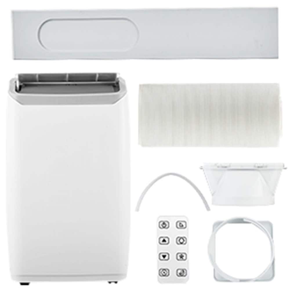 Qeetex 14000 BTU Portable AC White Silent Operation Fast Cooling 750 Sq Ft