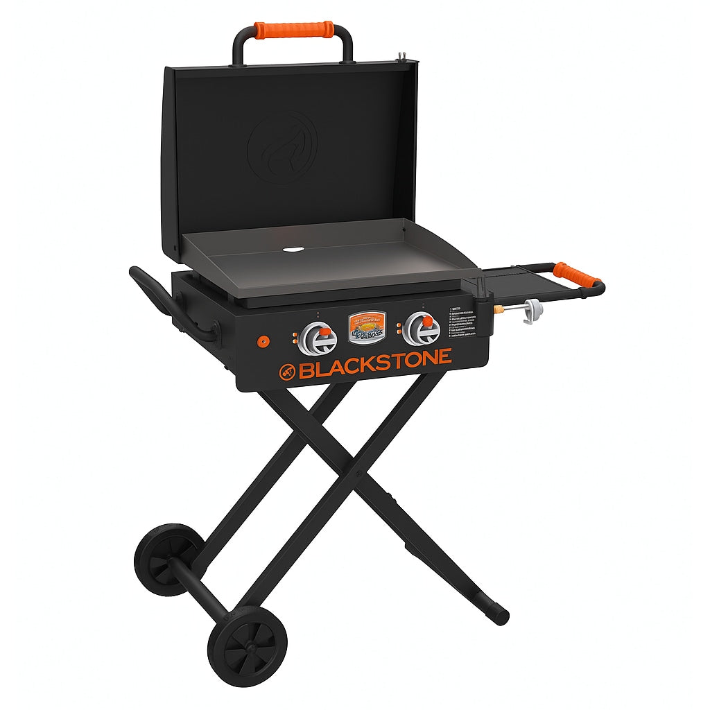 Blackstone 2401 Iron Forged Griddle with Flexfold Legs Powder Coated Steel