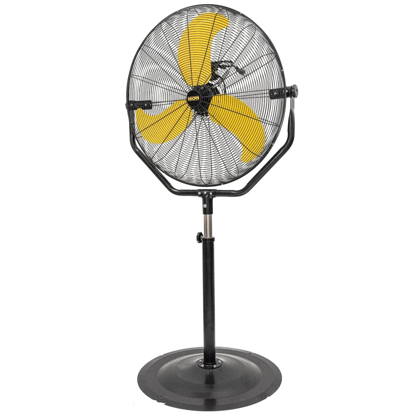 30-in 120 -Volt High Velocity Indoor Yellow Oscillating Pedestal Fan
