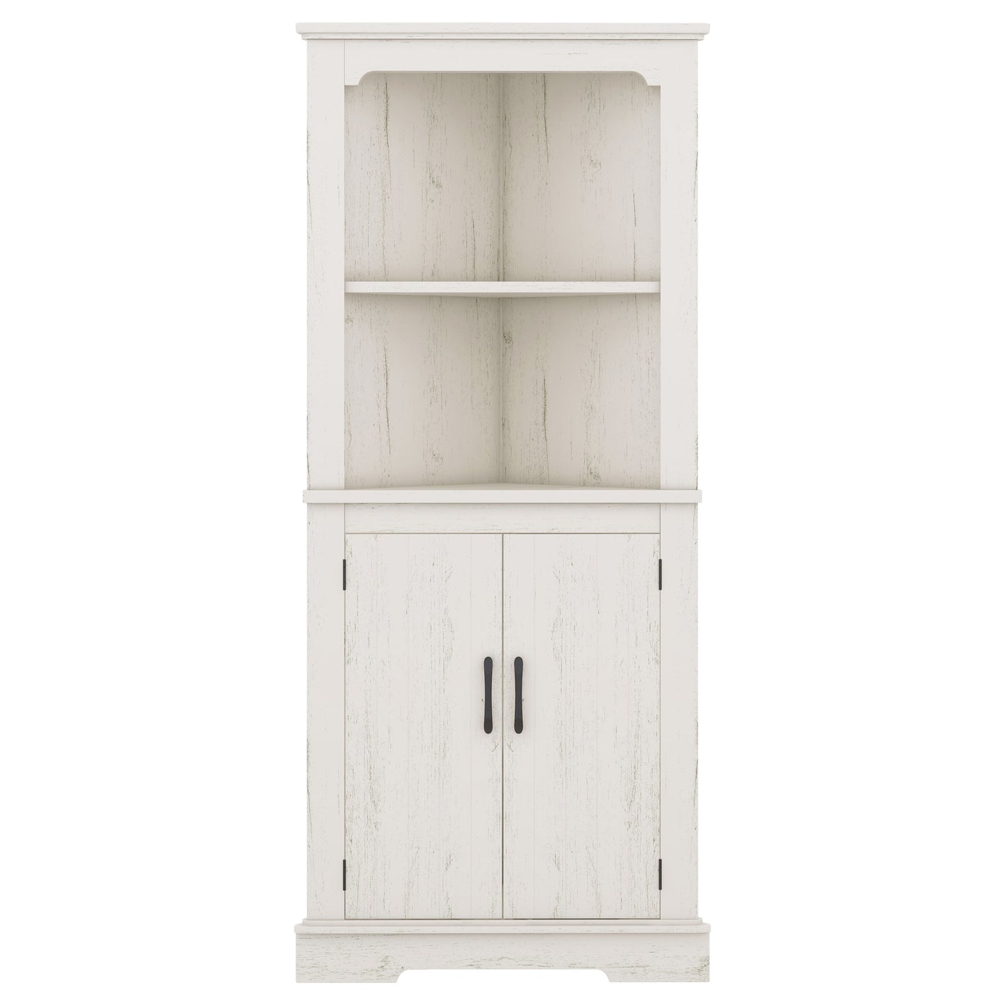 Siavonce 30.6-in W x 69.3-in H MDF Beige Freestanding Utility Storage Cabinet