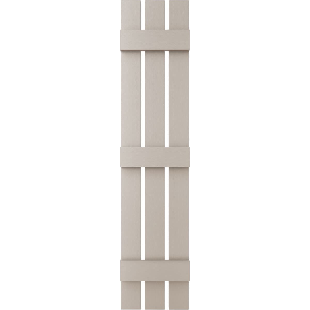 Ekena Millwork 12-in W x 77-in H Clay Board and batten Spaced Exterior Shutters ( 2 -Pack )
