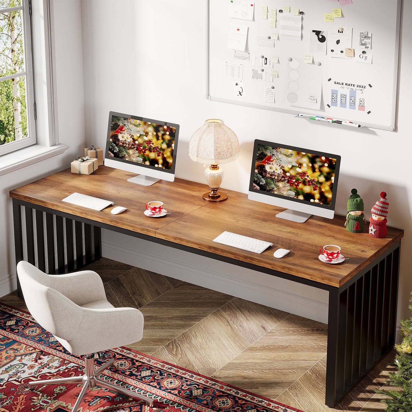 Fnova Office Conference Table Multiple colors/finishes 4 -Person Conference table ( 78.74-in W x 29.92-in H )