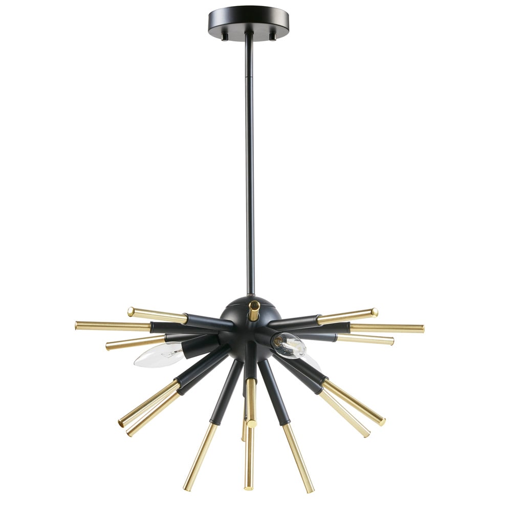 Gracie Mills Marisol 3-Light Modern Spiked Chandelier