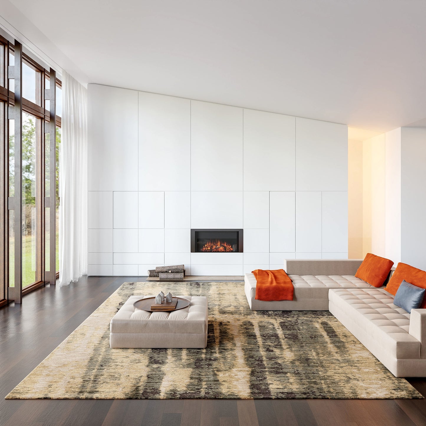 nuLOOM Eulalie Contemporary Abstract 8ft. x 10ft. Green Area Rug