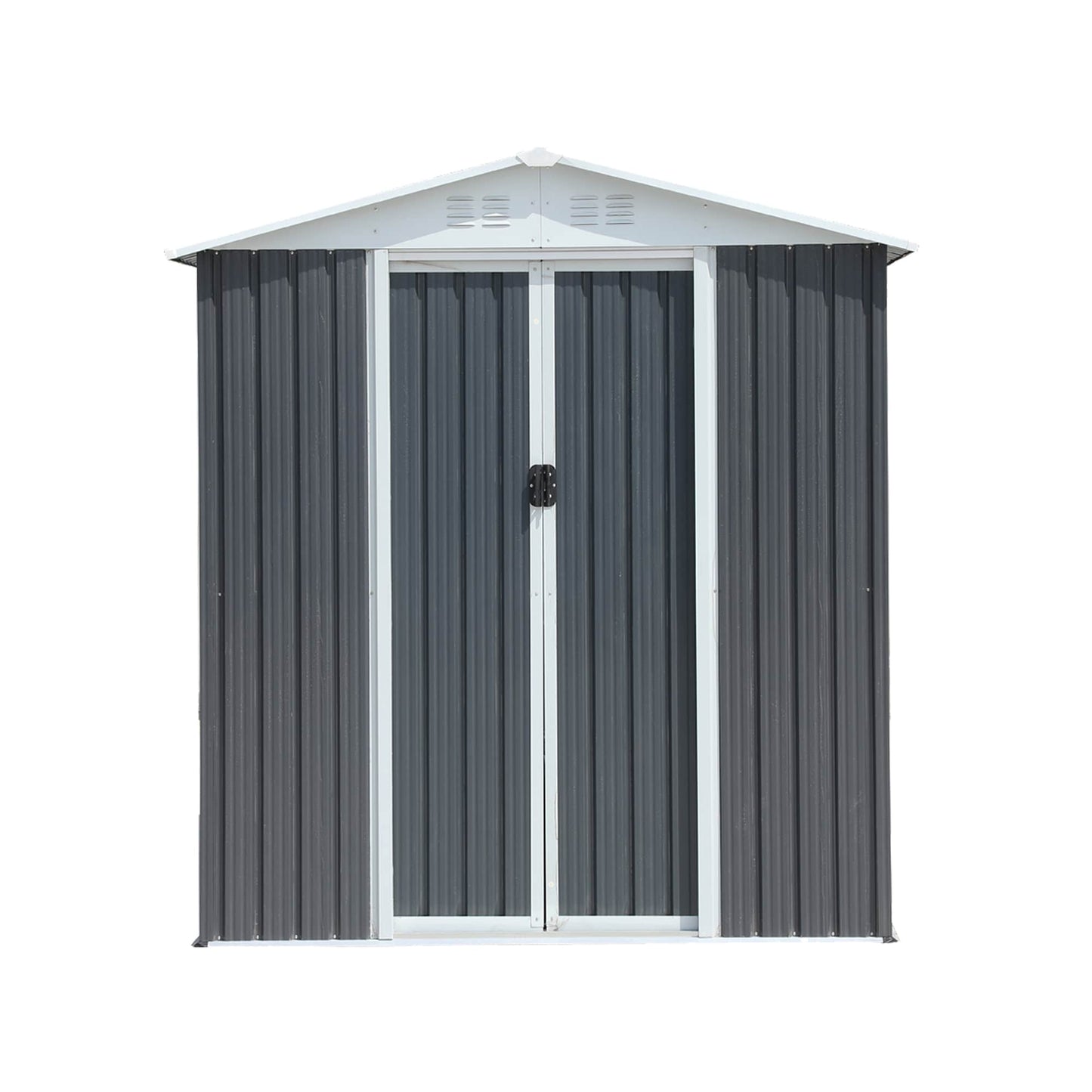 Poinic 6.21-ft x 3.78-ft Galvanized steel Metal Storage Shed