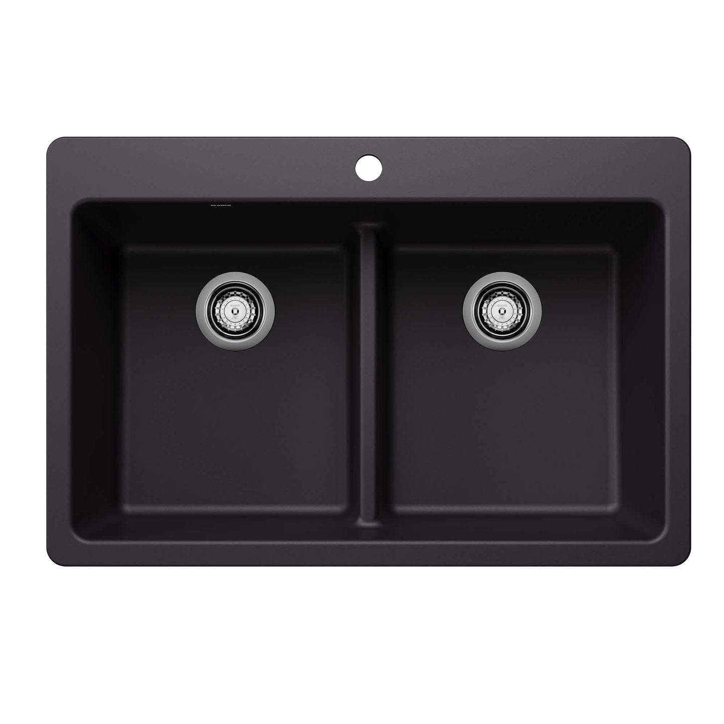 Blanco Liven Drop-in or undermount 33-in x 22-in Granite Double equal bowl Kitchen Sink