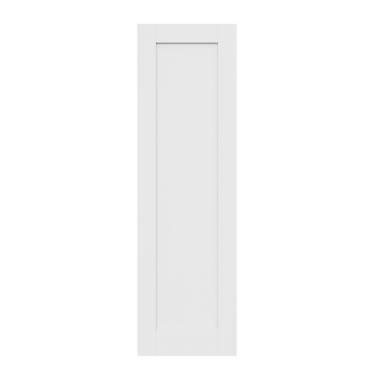 JUJUBON Traditional- 18-in x 80-in White 1-panel Smooth Solid core Primed MDF Slab Door