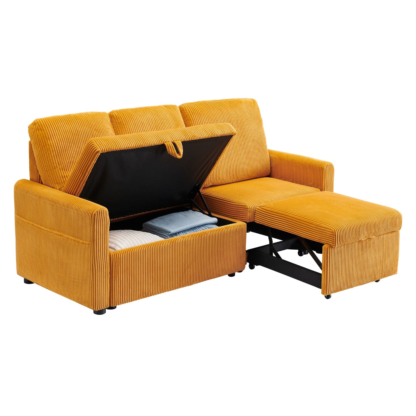 Pocassy 70-in W Modern Yellow 1-seater Sofa
