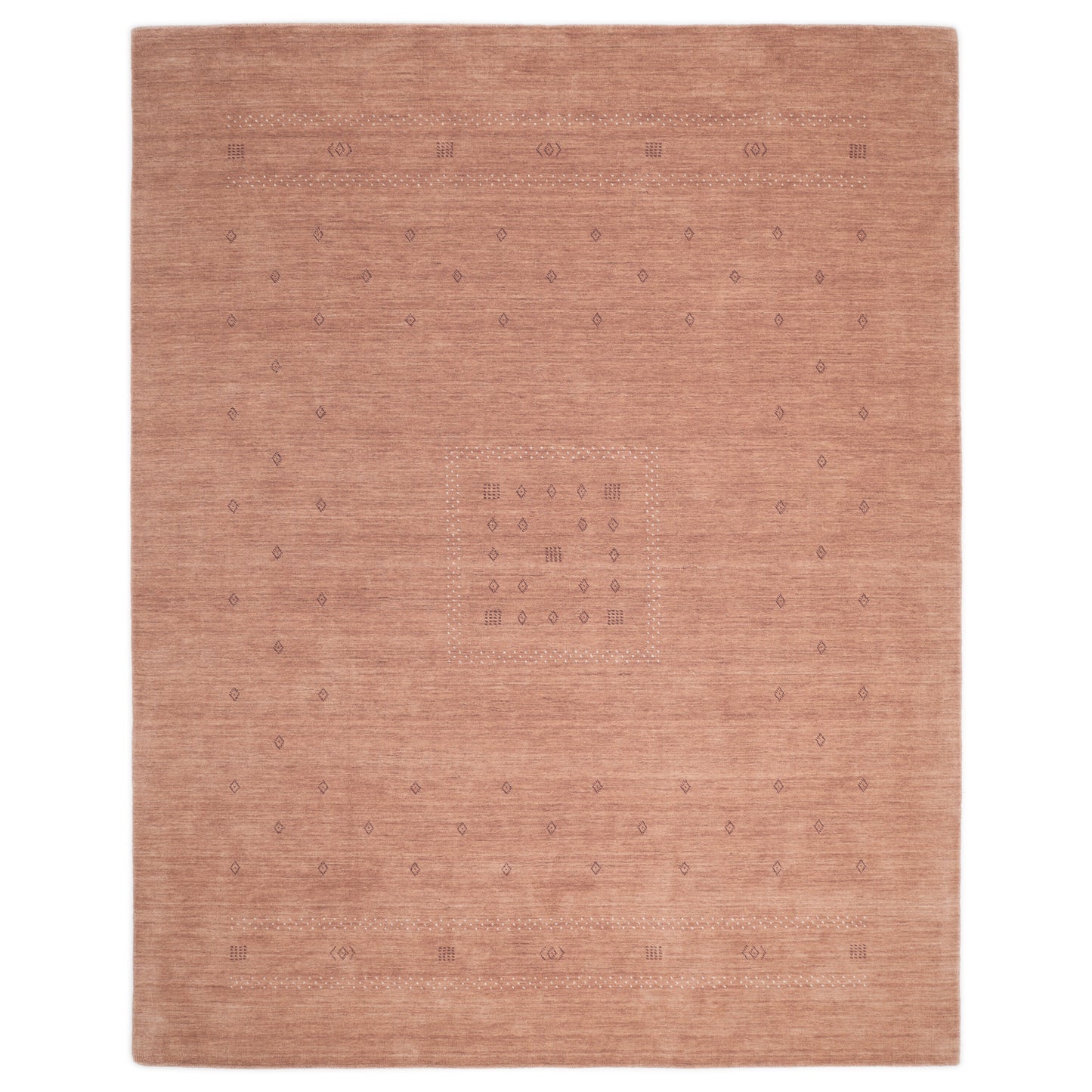 Solo Rugs Gabbeh 3 x 5 (ft) Loomed Wool Peach Rectangular Indoor Tribal Professionally Clean Only Area rug