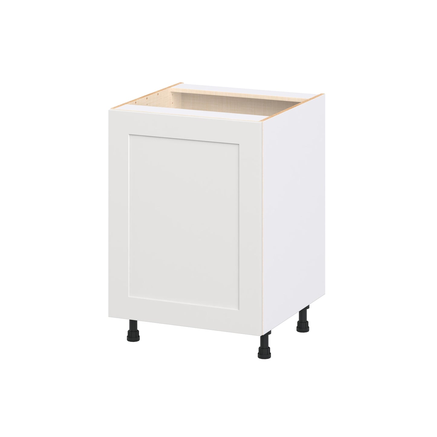 Hugo&Borg Jolie 24-in W x 34.5-in H x 24.5-in D Warm White Base Fully Assembled Cabinet Flat Panel Shaker