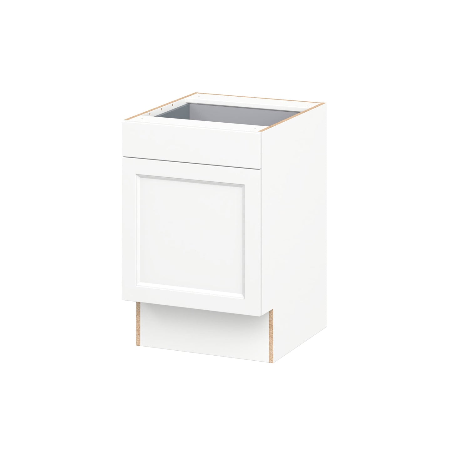 Hugo&Borg Riviera 21-in W x 32.5-in H x 24.5-in D Bright White Base Fully Assembled Cabinet Recessed Panel Shaker