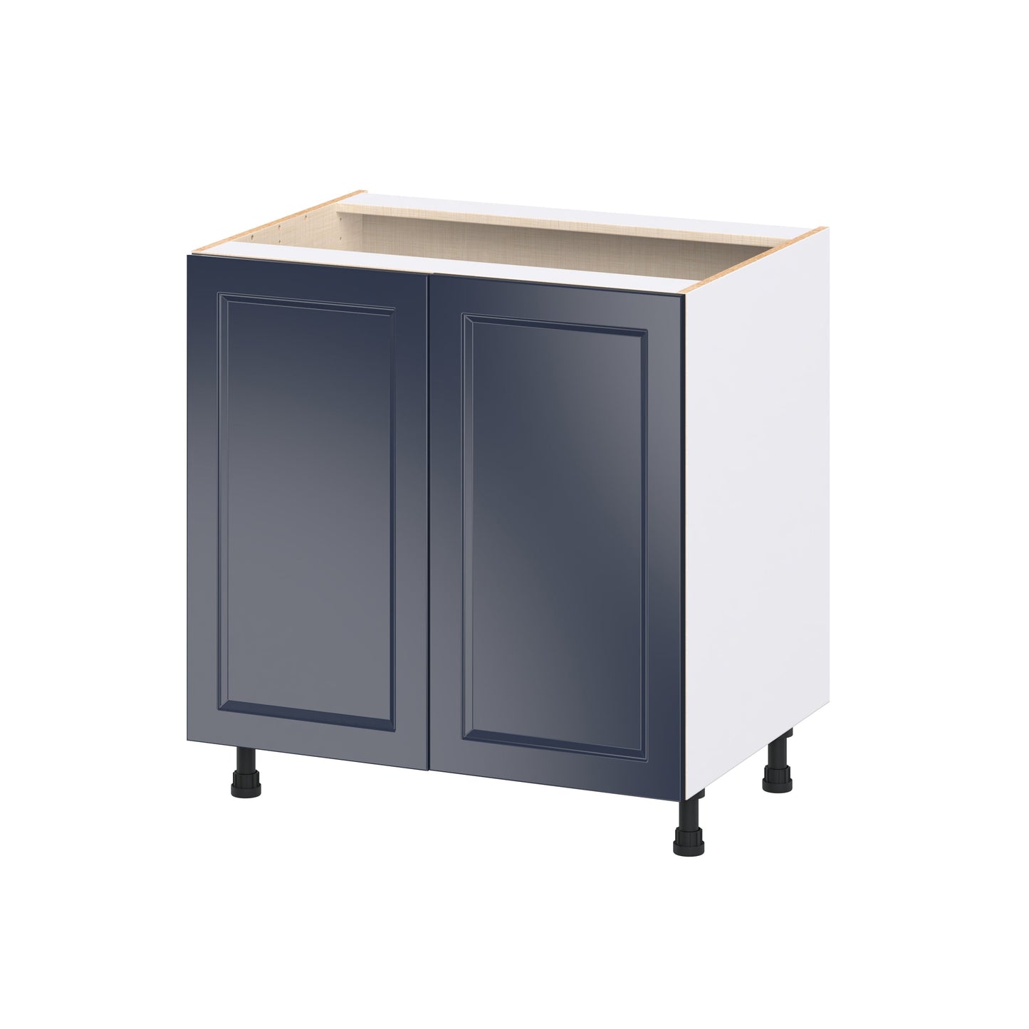 Hugo&Borg Lorette 33-in W x 34.5-in H x 24.5-in D Navy Blue Sink Base Fully Assembled Cabinet Recessed Panel Shaker