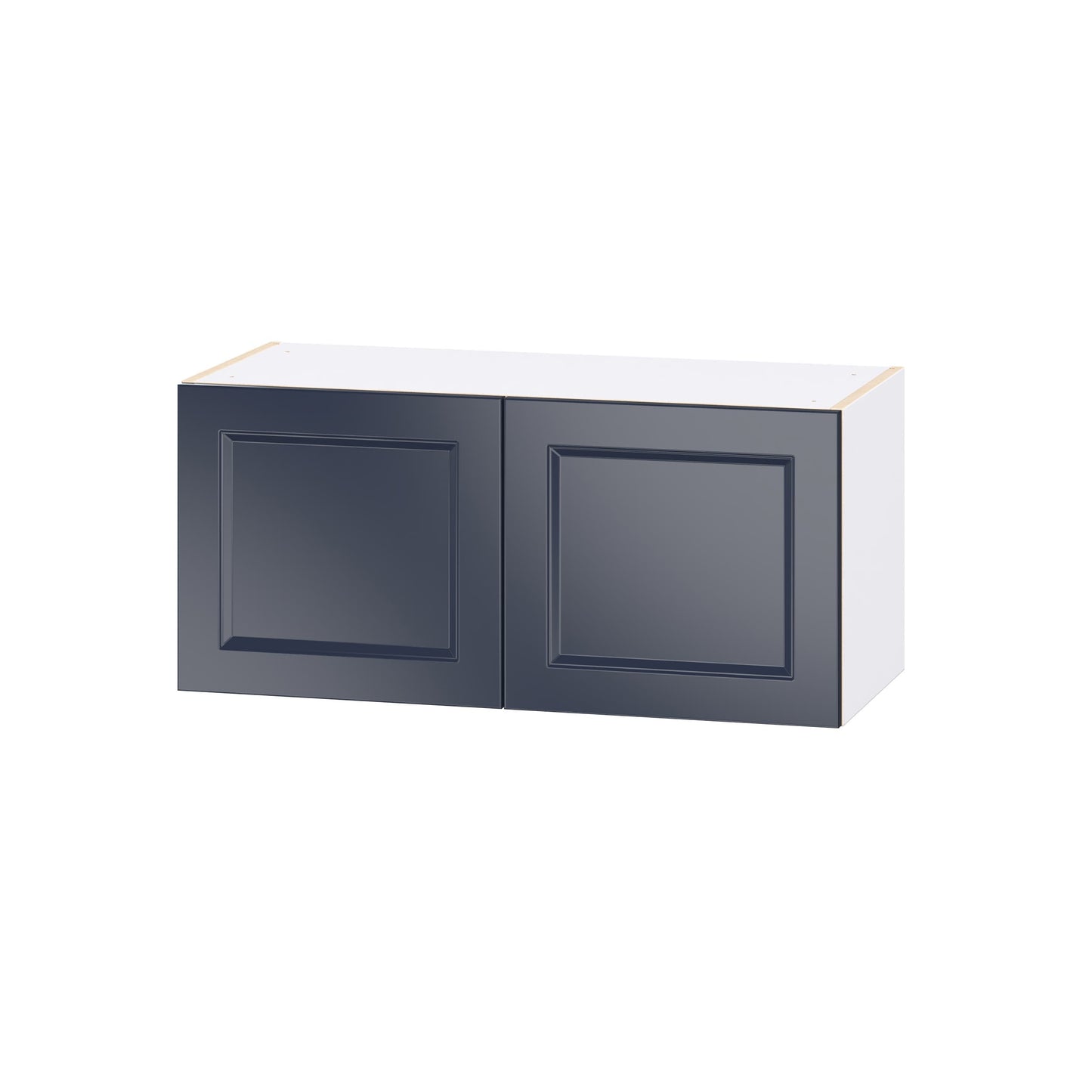 Hugo&Borg Lorette 33-in W x 15-in H x 14.75-in D Navy Blue Wall Fully Assembled Cabinet Recessed Panel Shaker